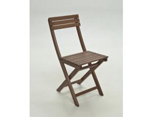 Table ronde pliante et chaises sans bras