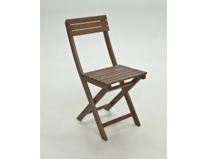 Table pliante carrée et chaises sans bras